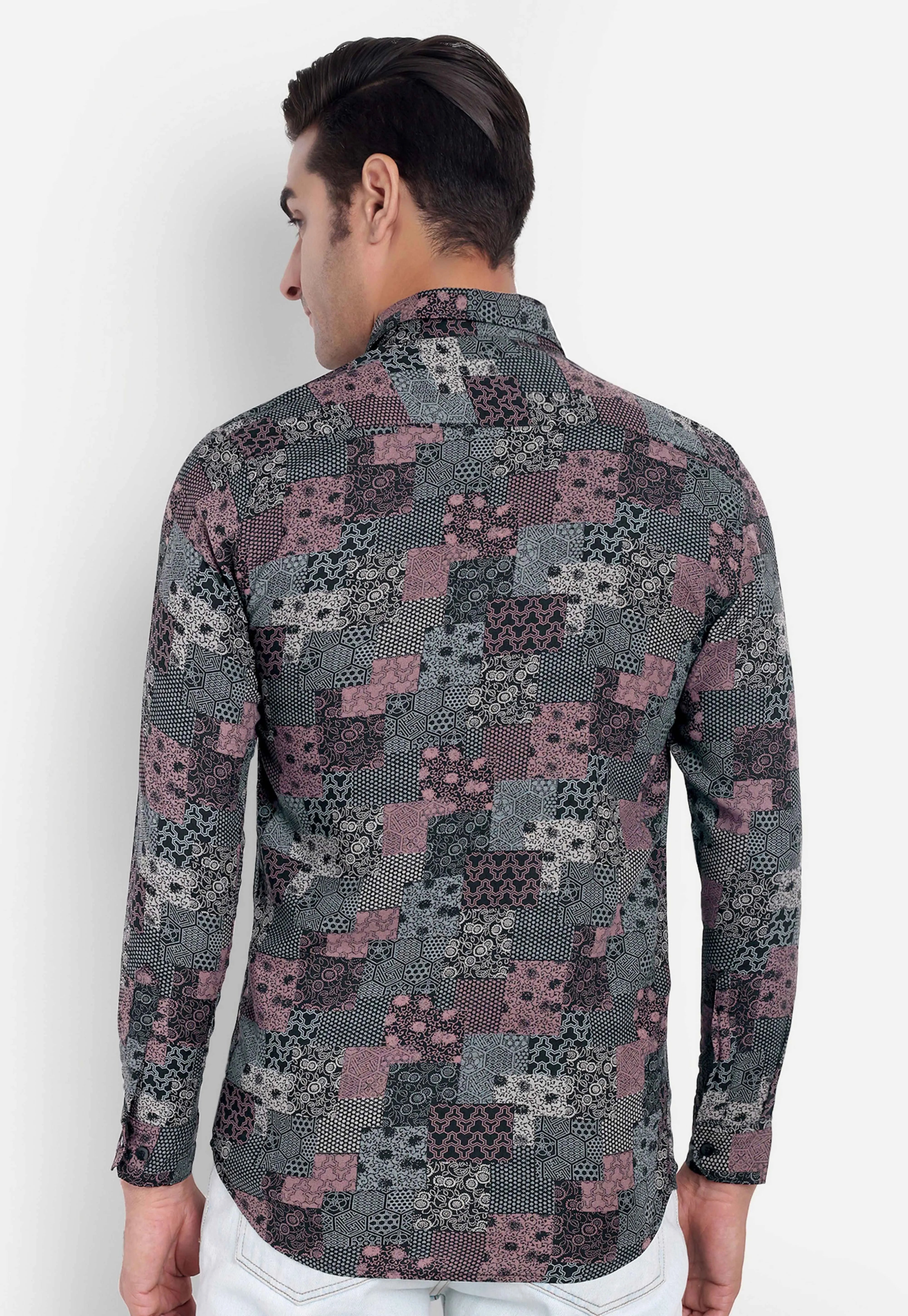 Charcoal Clash Full Sleeve Shirt